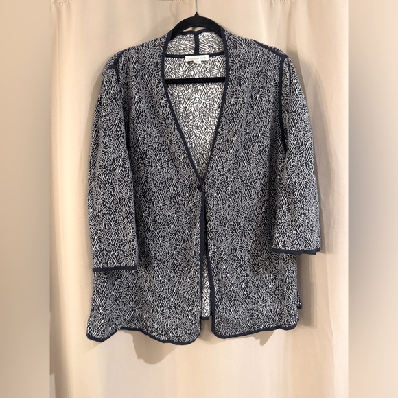 Womens Navy Blue Coldwater Creek Cardigan - Picture 1 of 8